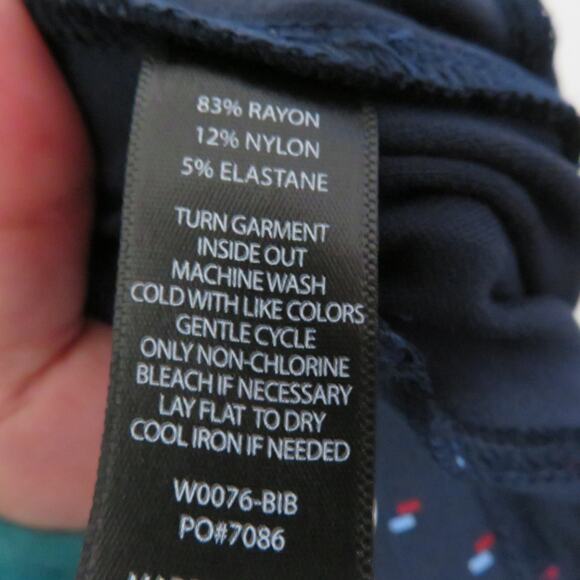 Betabrand Women Sz M Navy Red Light Blue Straight Leg Classic Dress Yoga Pants - Picture 7 of 7